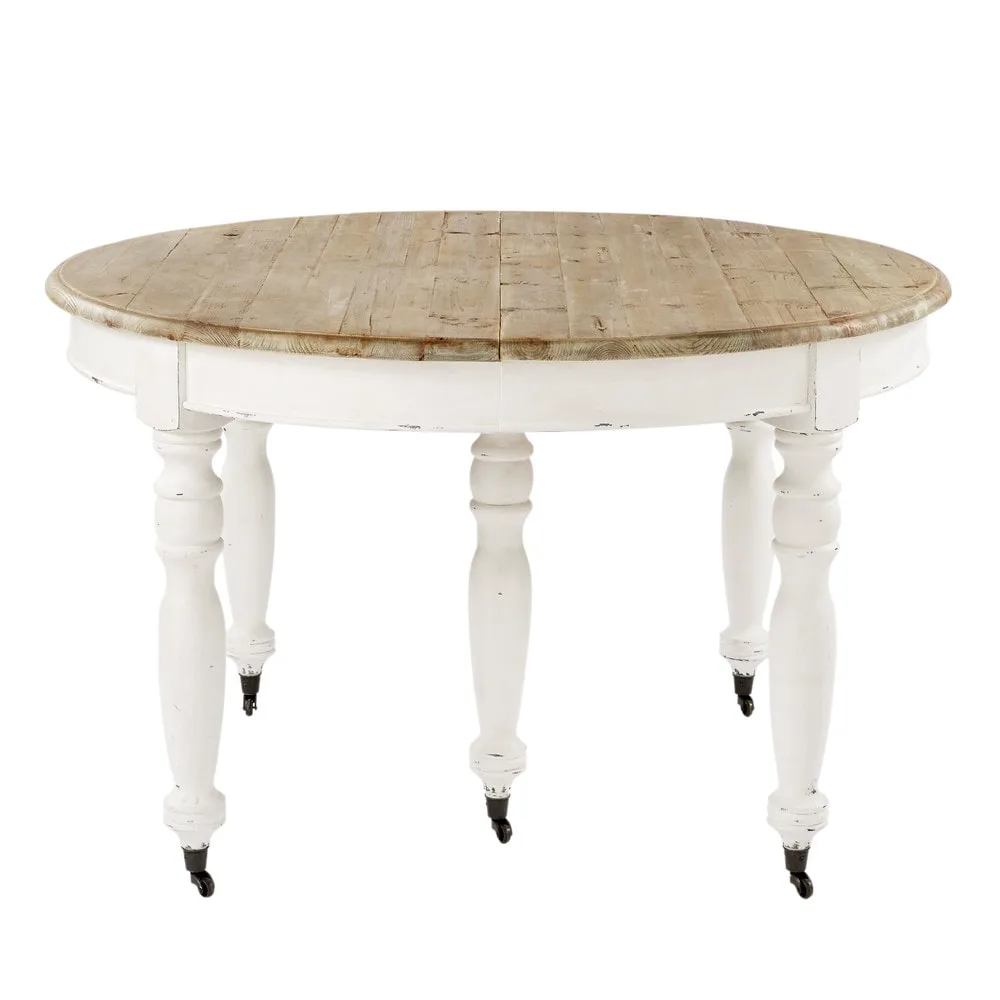 Provence - Tavolo da pranzo allungabile a rotelle